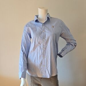 Lands' End Light Blue Casual Button-Down Shirt